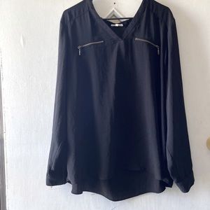 Maurices black long sleeve blouse
